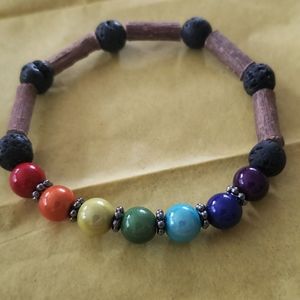 Chakra healing aromatherapy bracelet